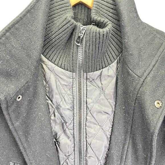 Kenneth Cole Mens Wool Blend Jacket Coat Black Size S - Picture 4 of 15